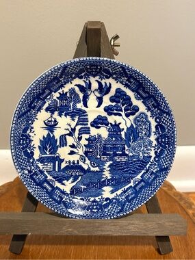 Vintage Blue Willow 6” Plate / Saucer